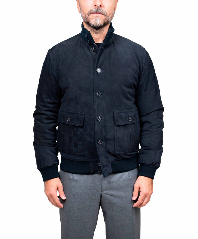 Valstar - Valstarino imbottito camoscio colore blu