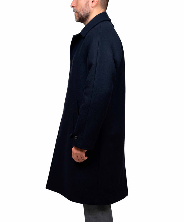 Valstar - cappotto over lana color blu