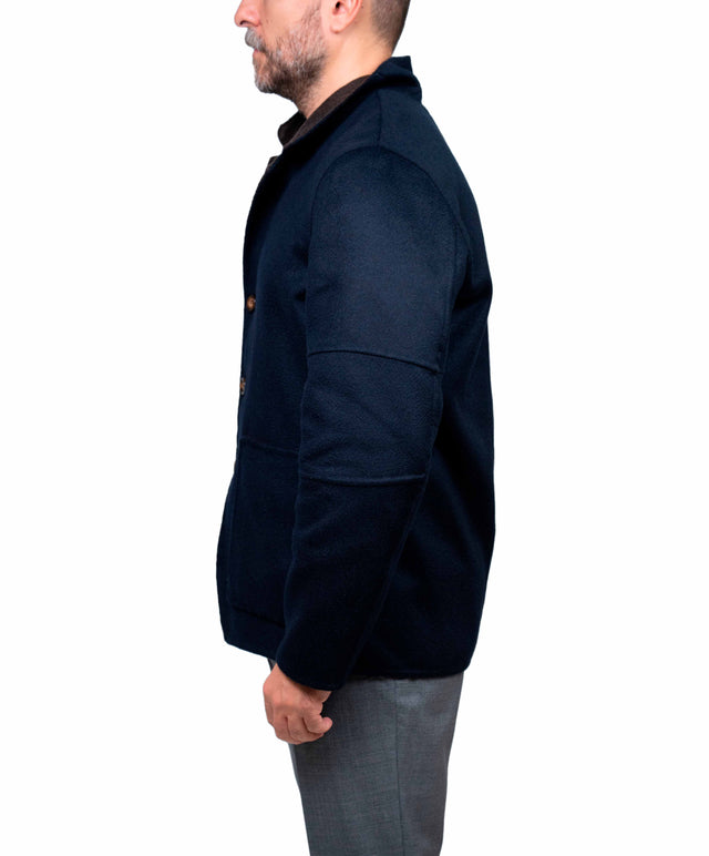 Kired - Giacca in cashmere colore blu