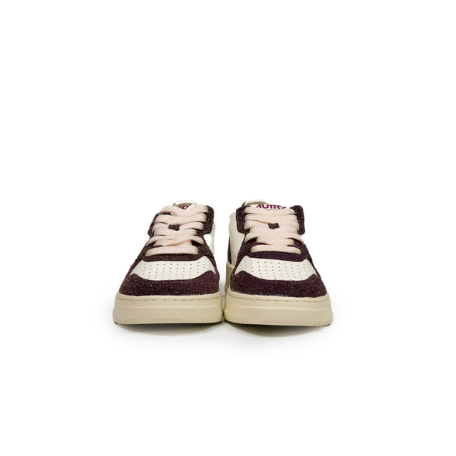 Sneaker Autry - MEDALIST LOW GLITTER BORDEAUX
