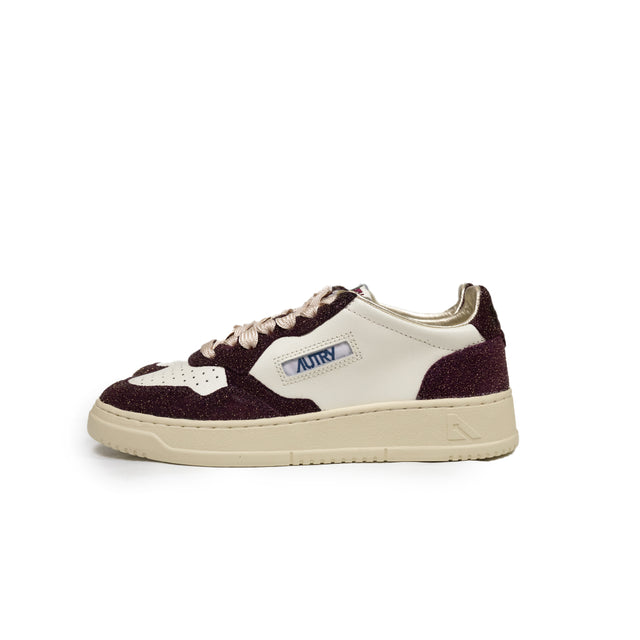 Sneaker Autry - MEDALIST LOW GLITTER BORDEAUX