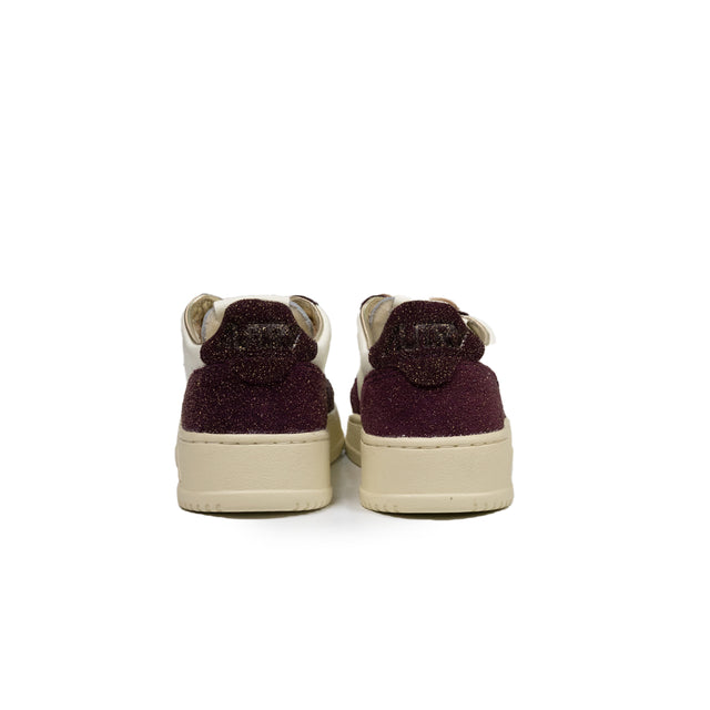 Sneaker Autry - MEDALIST LOW GLITTER BORDEAUX