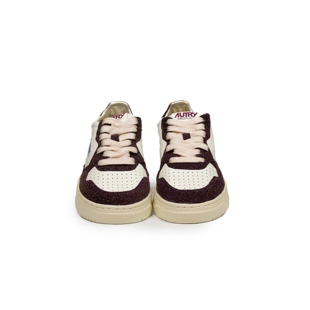 Sneaker Autry - MEDALIST LOW GLITTER BORDEAUX