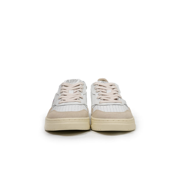 Sneaker Autry - MEDALIST LOW bianco e oro