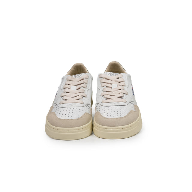 Sneaker Autry - MEDALIST LOW bianco e oro
