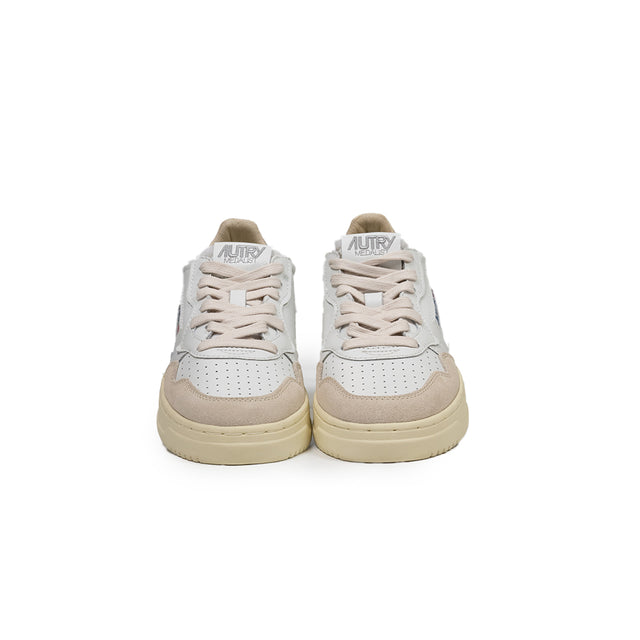 Sneaker Autry - MEDALIST LOW bianca e burgundy