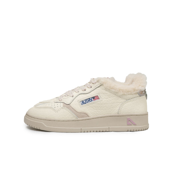 Sneaker Autry - MEDALIST LOW ELEPHANT bianca e rosa