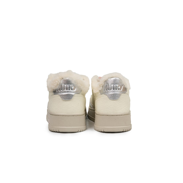 Sneaker Autry - MEDALIST LOW ELEPHANT bianca e rosa