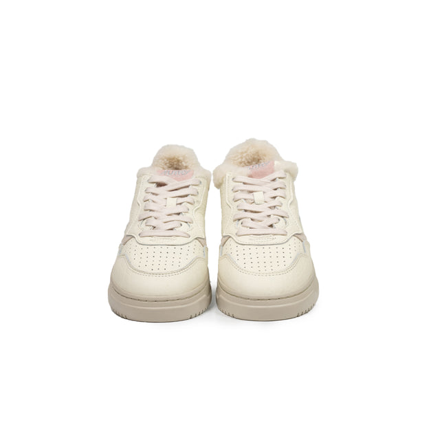 Sneaker Autry - MEDALIST LOW ELEPHANT bianca e rosa