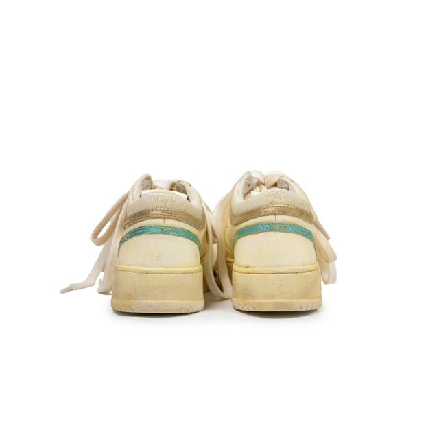 Sneaker Autry - MED-WAY VINTAGE bianco azzurro e oro