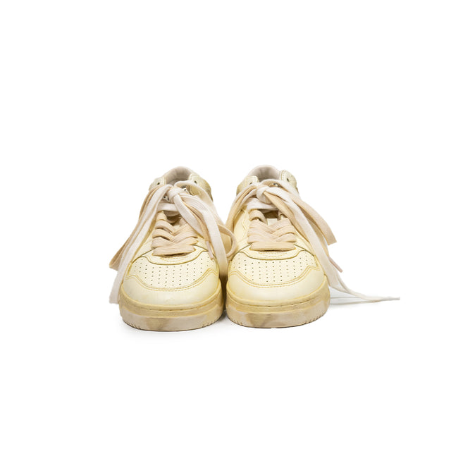 Sneaker Autry - MED-WAY VINTAGE bianco azzurro e oro