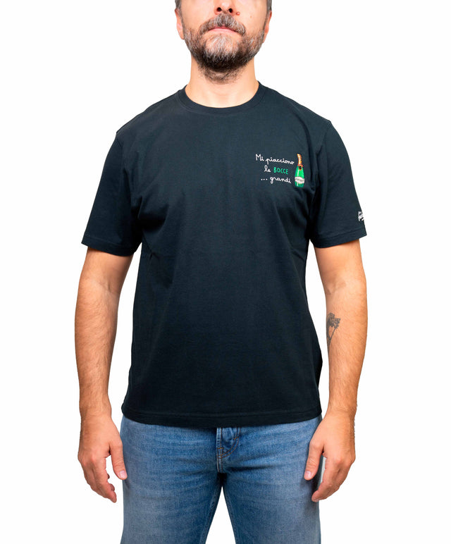 Saint Barth t-shirt “mi piacciono le bocce grandi”, nera