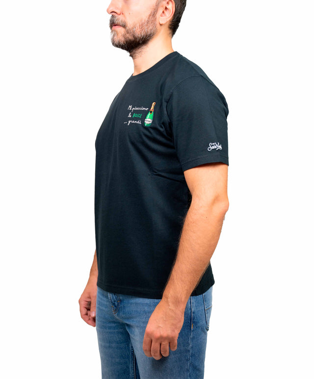 Saint Barth t-shirt “mi piacciono le bocce grandi”, nera