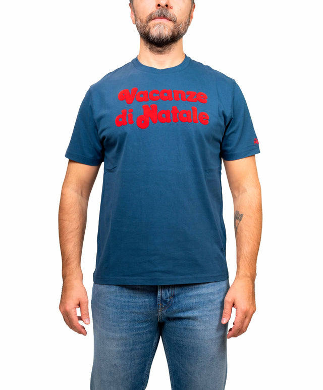 Saint Barth t-shirt “vacanze di natale”, blu