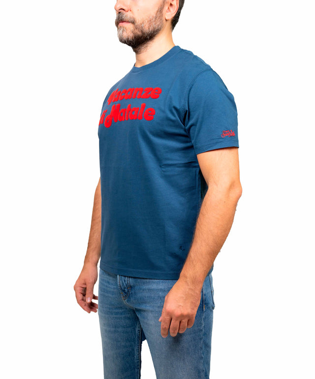 Saint Barth t-shirt “vacanze di natale”, blu