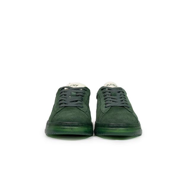 Sneaker Autry  - Dallas low in pelle e suede verde inglese