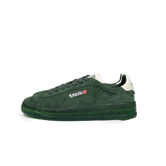 Sneaker Autry  - Dallas low in pelle e suede verde inglese