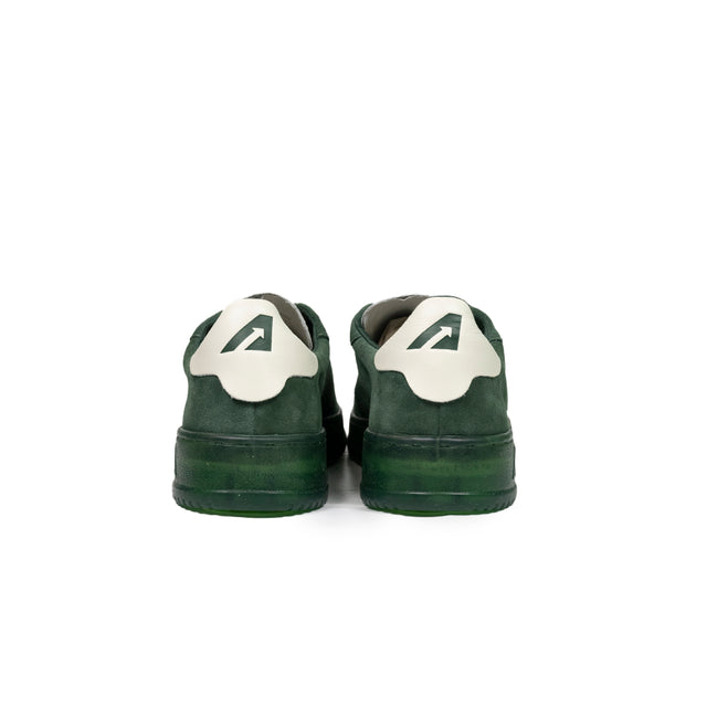 Sneaker Autry  - Dallas low in pelle e suede verde inglese