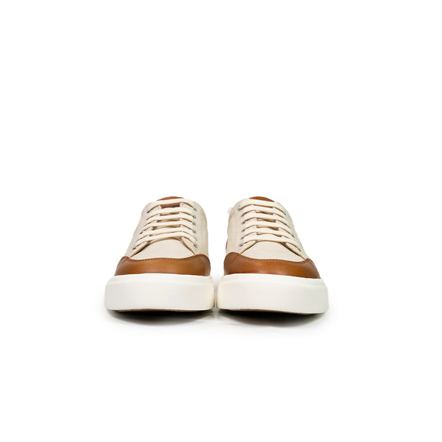 Sneaker Kiton - cot /calf  - color beige aran