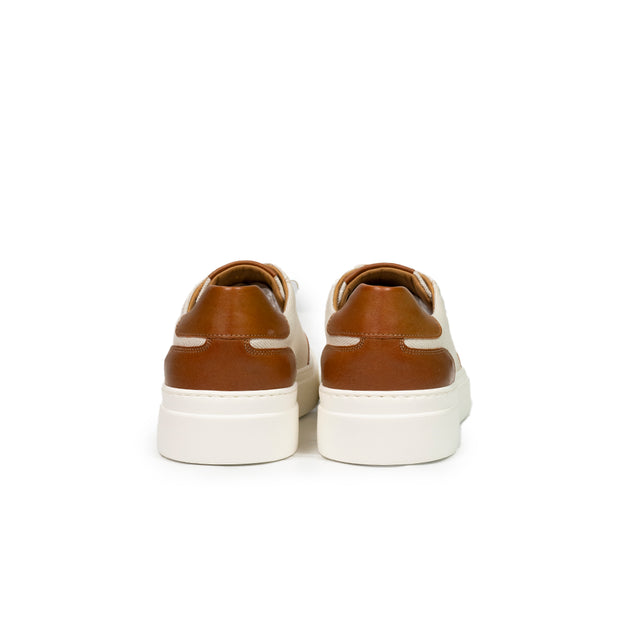 Sneaker Kiton - cot /calf  - color beige aran