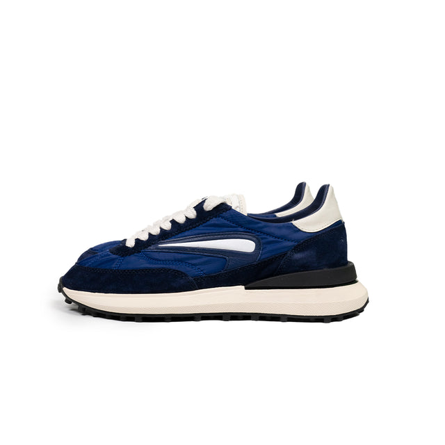 Sneaker D.A.T.E. athleta nylon e suede blue