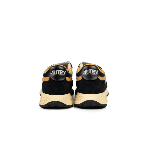 Sneakers Autry - Reelwind Low Nylon e suede (nero, argento e gialla)