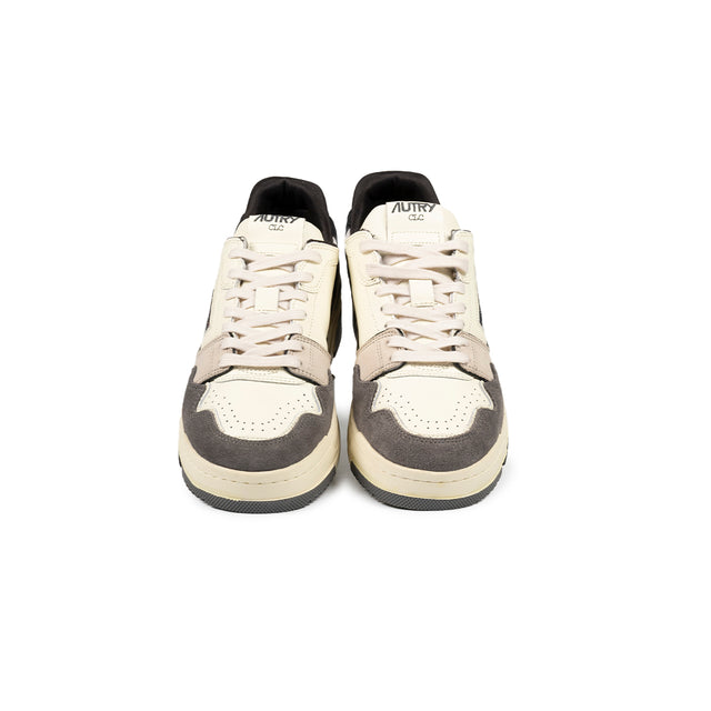 Sneakers Autry - CLC Low in pelle e Suede (Bianco, Nero, Grigio scuro e Grigio chiaro)