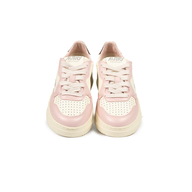 Sneakers Autry - AutryKIDS in pelle (Bianco, Rosa e Marrone)