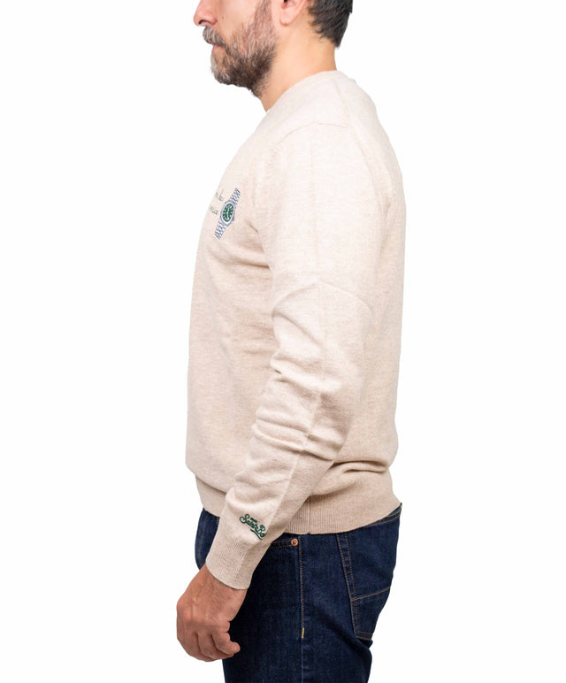 Saint Barth maglione - time no price, beige chiaro