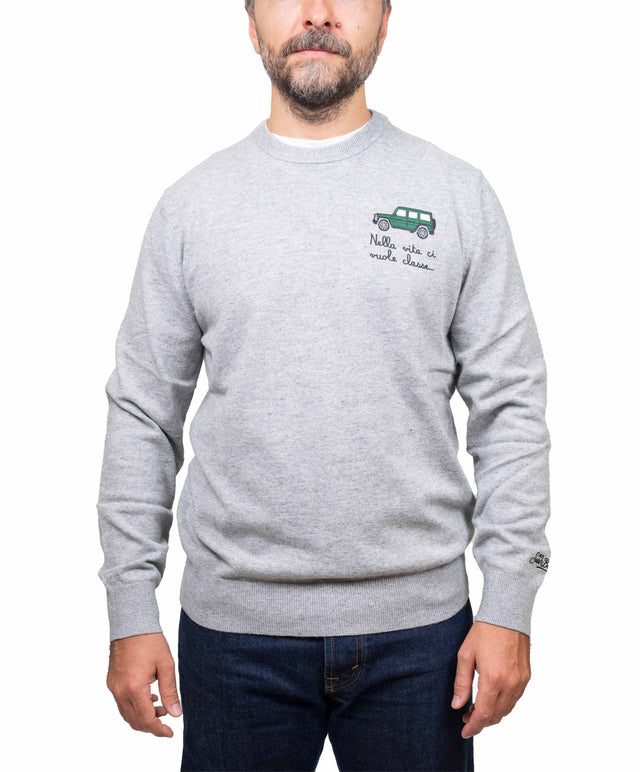 Saint Barth maglione - ci vuole classe, grigio medio