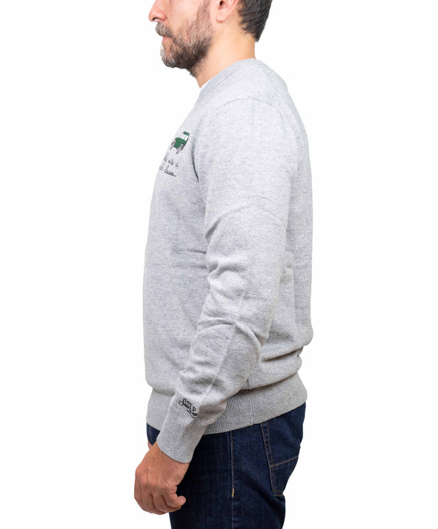Saint Barth maglione - ci vuole classe, grigio medio