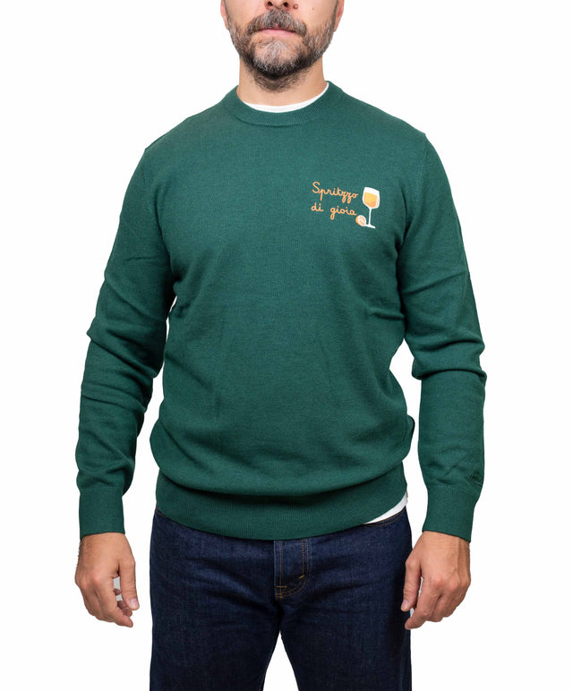 Saint Barth maglione - sprizzo di gioia, verde inglese