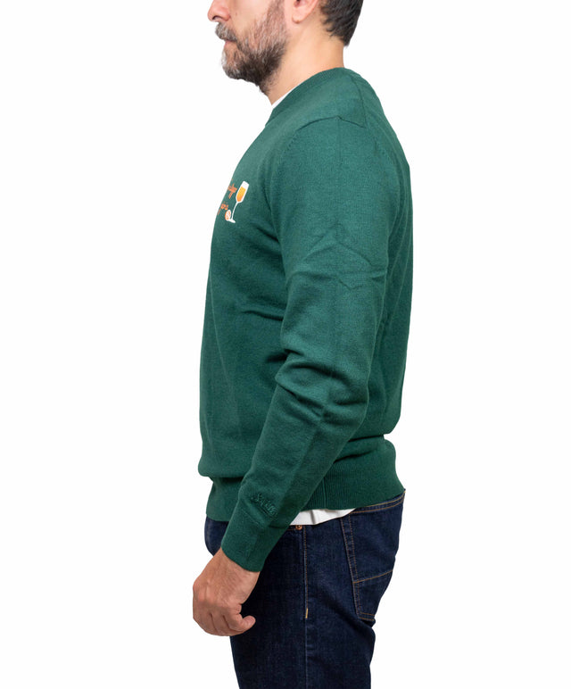 Saint Barth maglione - sprizzo di gioia, verde inglese