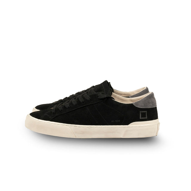 D.A.T.E.  SNEAKER HILL LOW suede nere