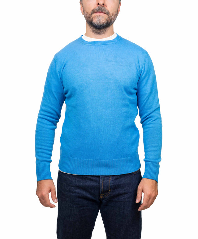 Customer Lovers & Knit maglione - girocollo, azzurro intenso