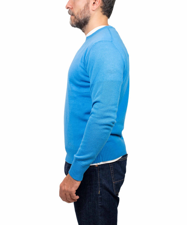 Customer Lovers & Knit maglione - girocollo, azzurro intenso