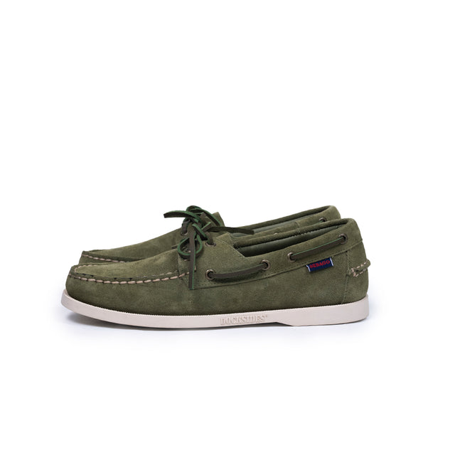 Mocassino Docksides Portland Flash out sebago verde militare