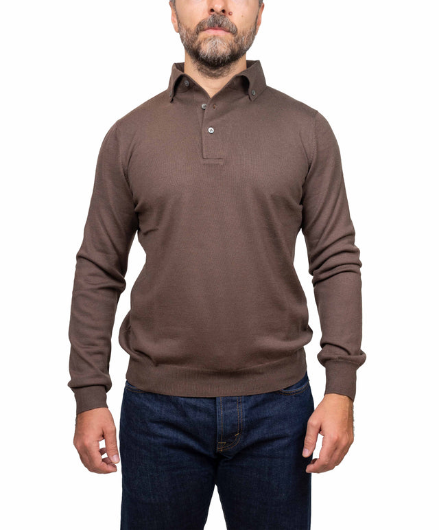 Gran Sasso maglione - polo, marrone chiaro