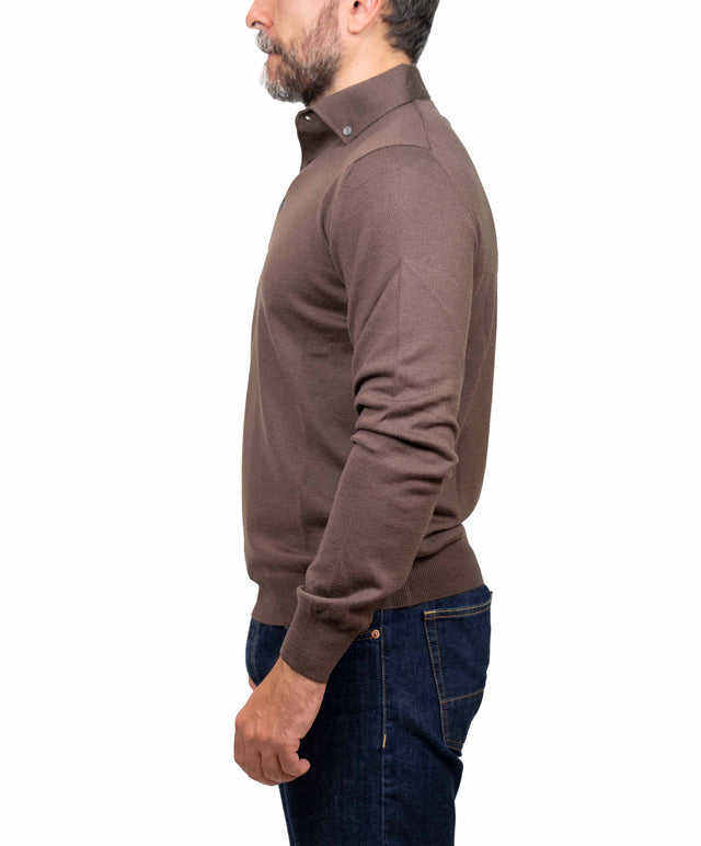 Gran Sasso maglione - polo, marrone chiaro