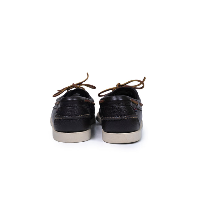 Mocassino Docksides Portland sebago martellato marrone scuro
