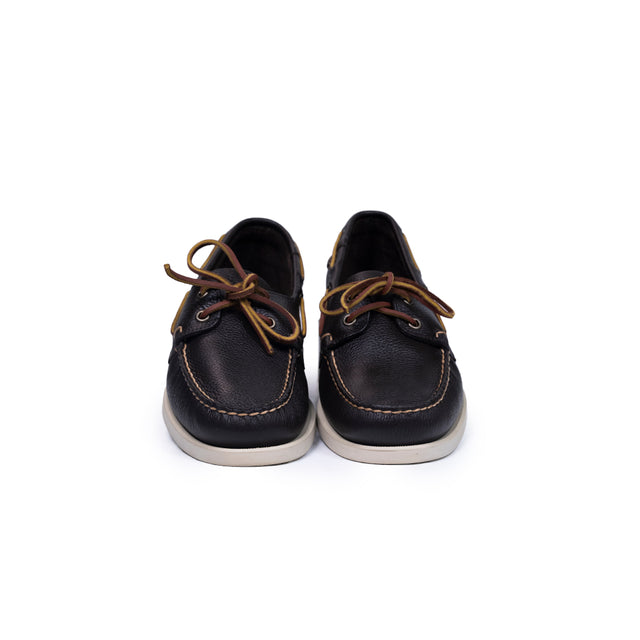 Mocassino Docksides Portland sebago martellato marrone scuro
