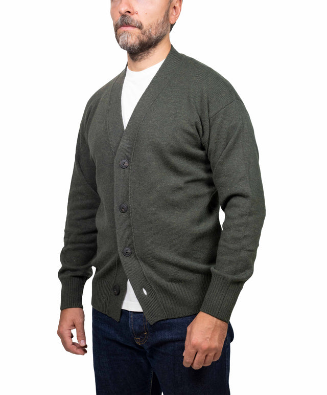 Gran Sasso maglione - cardigan, verde militare