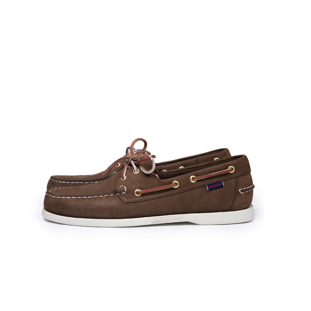Mocassino Docksides Portland nabuck sebago marrone
