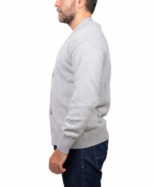 Gran Sasso maglione - cardigan, grigio chiaro