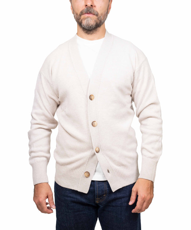 Gran Sasso maglione - cardigan, bianco