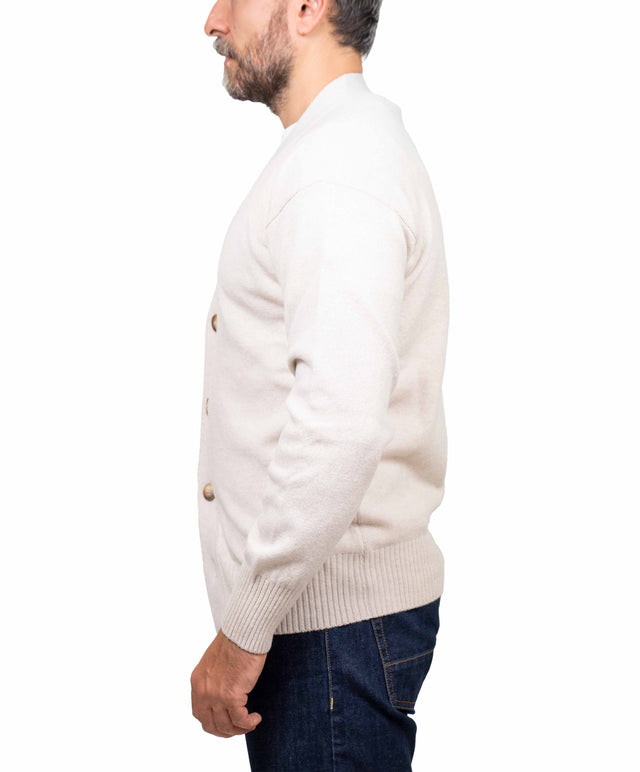 Gran Sasso maglione - cardigan, bianco