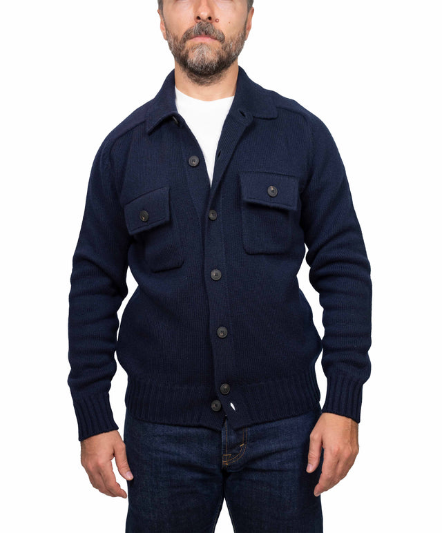 Gran Sasso maglione - work jacket, blu