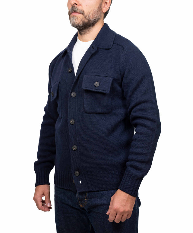 Gran Sasso maglione - work jacket, blu