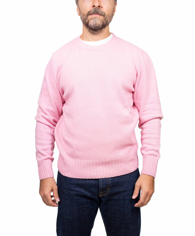 Doppia A maglione - girocollo, rosa