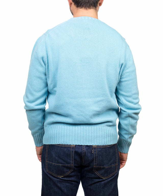 Doppia A maglione - girocollo, azzurri chiaro